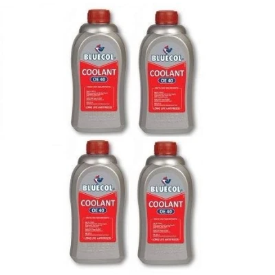 Image of Bluecol BLL001 Coolant OE 40 Long Life Antifreeze 1 Litre x 4