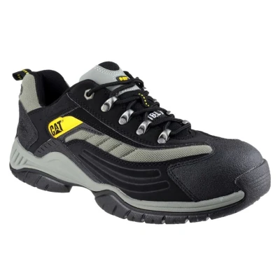 Image of Caterpillar Safety Moor Trainer Mens Black Size UK 10