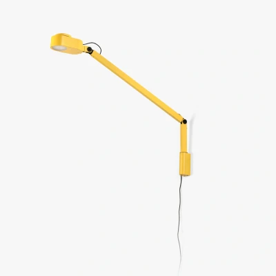 Image of Inviting Yellow Wall Lamp Arm