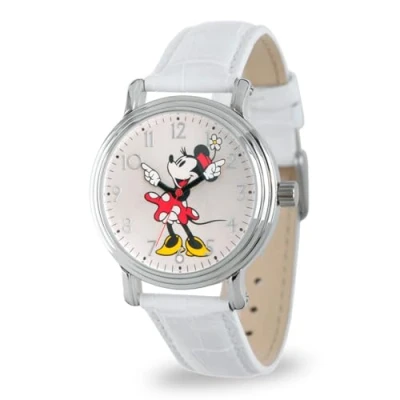 Image of Disney Women Analogue Quartz Watch with Faux Leather Strap W002759