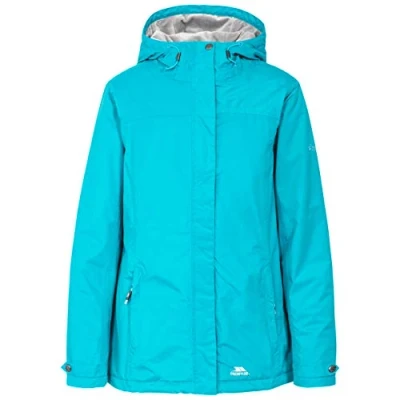 Image of Trespass Edna, Marine, M, Waterproof Jacket with Hood for Women, Medium, Blue