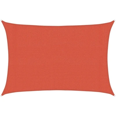 Image of vidaXL Sunshade Sail 160 g/m² Terracotta 3x5 m HDPE