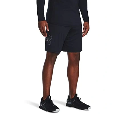 Image of Under Armour Men&#039;s UA Techâ„¢ Graphic Shorts Board, Black (001)/Mod Gray, XX Large Tall