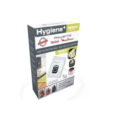 Image of Rowenta ZR200920 Cylindrical Vacuum Cleaner Bag, High Filtration, White, Cotton