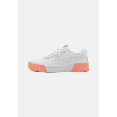 Image of PUMA Women&#039;s Carina 3.0 Sneaker, White Pink Fruit Gold, 7 UK