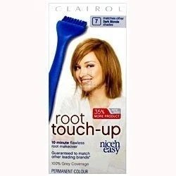 Image of THREE PACKS of Clairol Nice n Easy Root Touch Up Dark Blonde 7