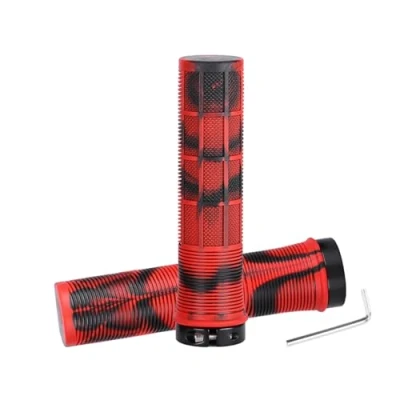 Image of WATERBELINE Unilateral lock,1Pair Ergonomic DeathGrip Death Grip Handlebar Grips with Fixing Tool Perfect for Cycling Enthusiasts and Commuters