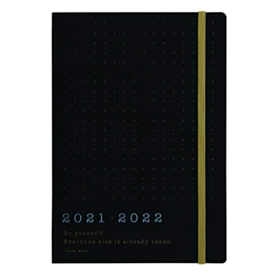 Image of LETTS Eco Writers A5 Academic 21.22 Week to View Diary Black Kraft