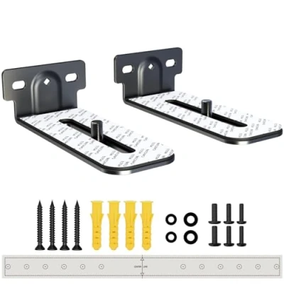 Image of Agandax Soundbar Mount Works with All Sound bar for Samsung, LG, Sony, Vizio, &amp; More Depth Adjustable Universal Wall Bracket (M029)