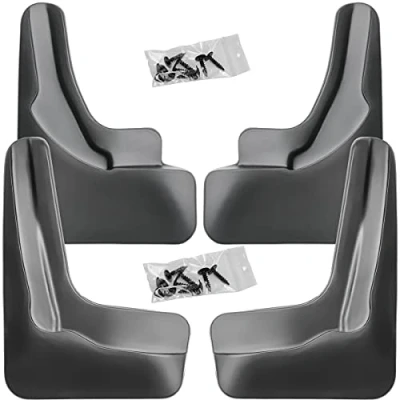 Image of Recambo Mud Flap Set Front and Rear Compatible with Audi Q5 Type FY Year of Manufacture from 2017 Onwards Perfect Fit