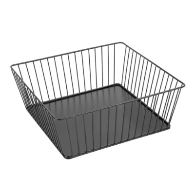 Image of Olympia Wire Food Display Tray Square Black 280x280x100mm