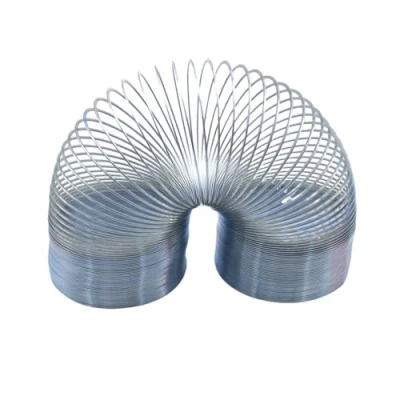 Image of Silver Large Magic Rainbow Metal Slinkys Spring Classic Giant Originals Walking Steel Slinky Coil