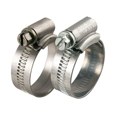 Image of Genuine Jubilee Clip 2X 45 60MM Hose Fuel Clamp Worm Drive Petrol Pipe Line 5 Pack