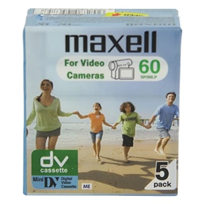 Image of Maxell DV Tape 5 Pack 60 Mins