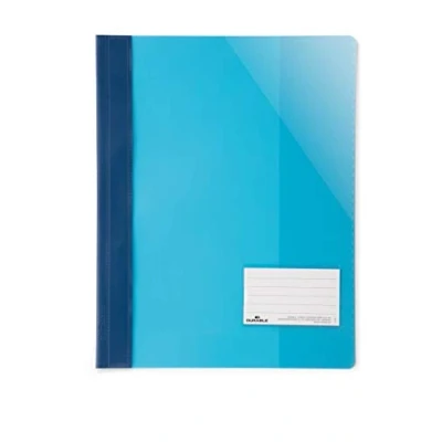 Image of Durable 269006 Clear View File for Din A4, Extra Wide, Blue, Pack of 25