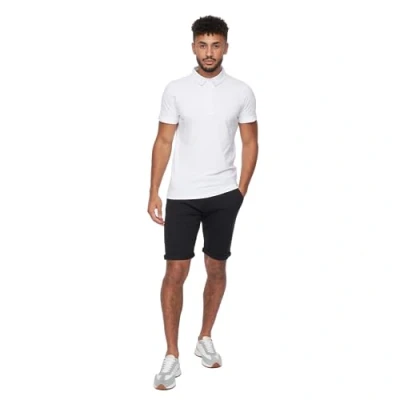 Image of Crosshatch Mens Slim Fit Chino Cotton Summer Casual Shorts(38W/Black)