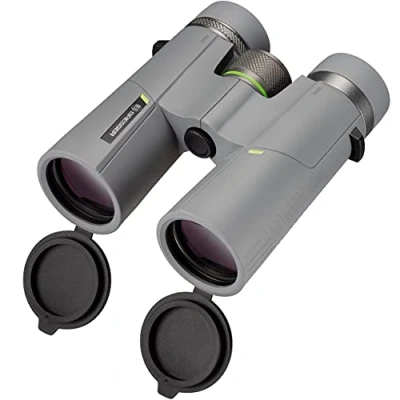 Image of Bresser Binoculars 8x42 Wave Waterproof with BaK 4 Glass, UR Coating and Eyeglass Wearers Eyepieces, Perfect for Nature Watching, Travelling Hiking