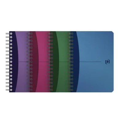 Image of Oxford A6 Squared Urban Mix Spiral Notebook 4 Colours Pack of 10