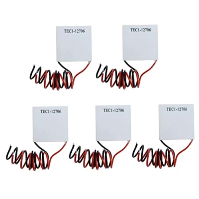 Image of Thermoelectric Cooler Peltier Plate 12V TEC1 12706 Semiconductor Heatsink Cooling Module 40x40mm 5PCS,Peltier