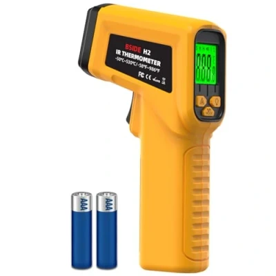 Image of BSIDE H2 Digital Infrared Thermometer 58℉ 986℉( 50℃ 530℃) 12:1 Non Contact Laser Temperature Gun with Adjustable Emissivity for Cooking Pizza Oven Automotive HVAC
