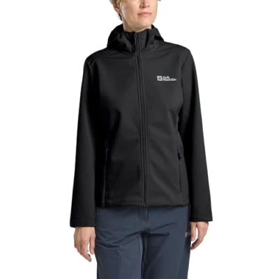 Image of Jack Wolfskin Bornberg Hoody Soft shell jacket, Women&#039;s, Size: Large, Black