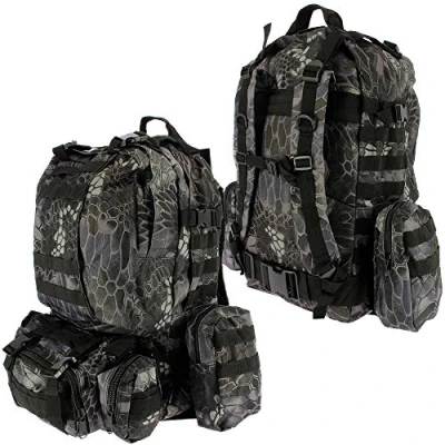 Image of 50L Modular Molle Tactical 3 Day Assault Military Army Rucksack Backpack Camping Bag + Detachable Shoulder