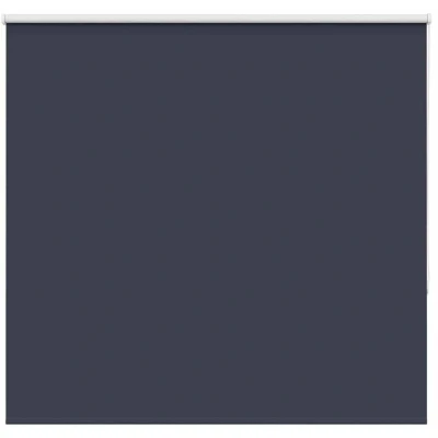 Image of vidaXL Roller Blind Blackout Marine 155x150 cm Fabric Width 151.6 Polyester