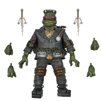 Image of 7&quot; Universal Monsters Ultimate TMNT Raphael As Frankenstein Figure