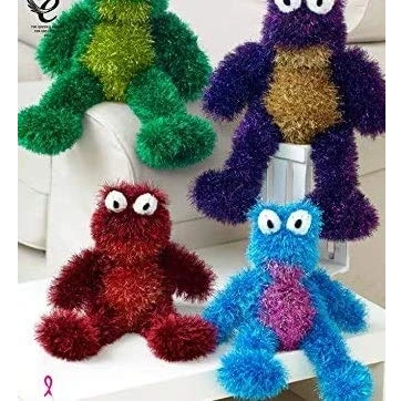 Image of King Cole Frogs Cuddly Toys Tinsel Knitting Pattern 9048 Chunky