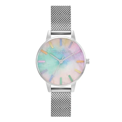 Image of Olivia Burton Analogue Quartz Watch for Women with Silver Stainless Steel Bracelet OB16RB26