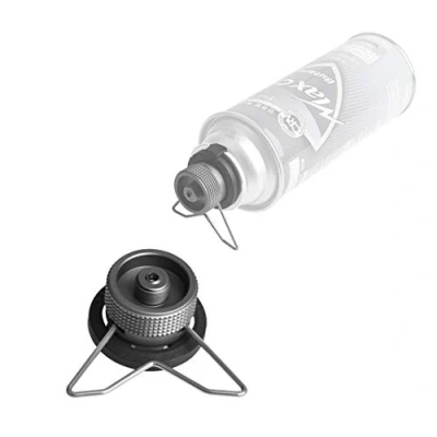 Image of Campingmoon Camping Grill Gas Stove Adapter(Safety Stand),Input: Butane Canister, Output: EN417 Lindal Valve Z10