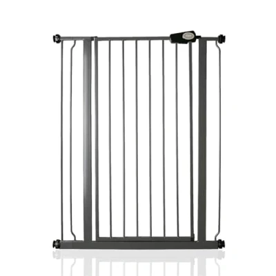 Image of Bettacare Child and Pet Gate, 81.4cm 89cm, Slate Grey, Extra Tall Gate 104cm in Height, Pressure Fit Stair Baby suitable for Dog or Barrier, Easy Installation