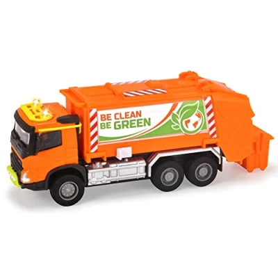 Image of Majorette 213743000 Grand Series City FMX Garbage Truck Die Cast, One Size, Orange
