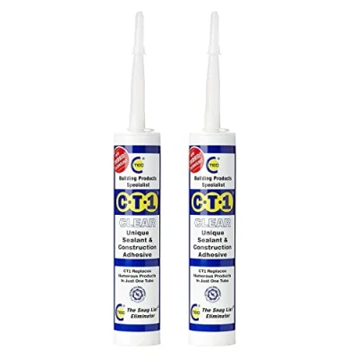 Image of 2 x CT1 Clear Sealant Adhesive 290ml