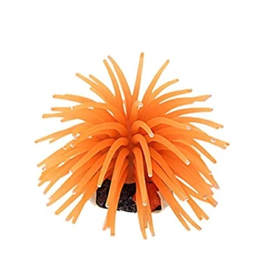 Image of Aquarium Fish Tank Silicone Sea Anemone Artificial Coral Ornament by