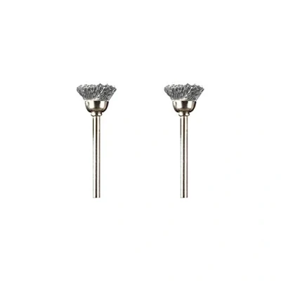 Image of Dremel 442 Carbon Steel Brush Accessory Set, 2 Brushes (13 mm) for Cleaning and Removing Rust of Metal Materials