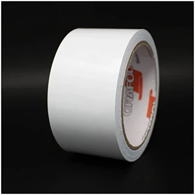 Image of Finest Folia 10 Metres Matt Decorative Strips Car Truck Motorcycle Boat Model Making Crafts DIY Side Adhesive (White Matt, 40 mm Width)