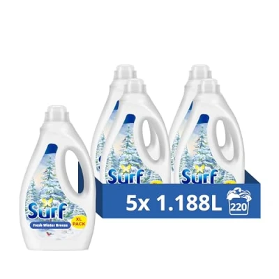 Image of Surf Fresh Winter Breeze Limited Edition Laundry Washing Liquid Detergent 44 washes Multipack of 5