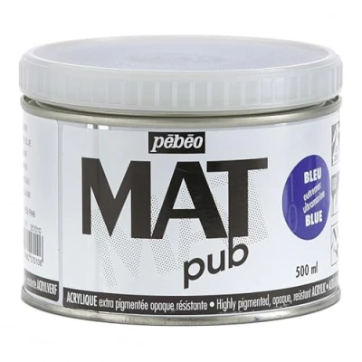 Image of PEBEO Mat Pub 500ml Ultramarine Blue