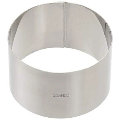 Image of Ibili Pastry Ring 10x6 cm of Stainless Steel, Silver, 10 x 6