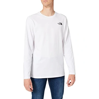 Image of THE NORTH FACE Men Easy Long Sleeve T Shirt White, X Small