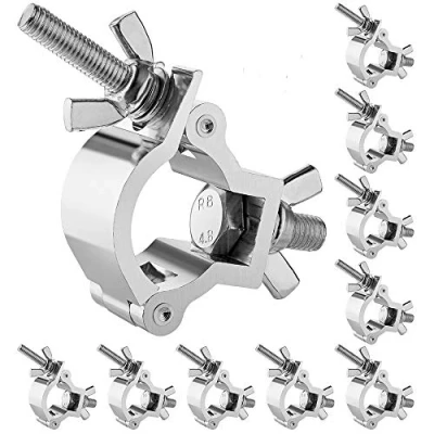 Image of 10PCS HiLite Small Size Truss Clamp Stage Lights 1.18 1.38（30 35mm）, Perfectly fit for 30 35mm OD Tube/Pipe, Heavy Duty 165lb Premium O DJ Lighting Par Spot