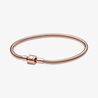 Image of Pandora Reflexions Multi Snake Chain 14k rose gold plated and sterling silver bracelet, 15