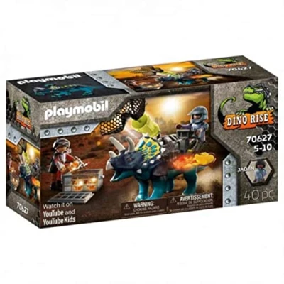 Image of PLAYMOBIL Dino Rise 70627 Triceratops: Battle for the Legendary Stones, Ages 5+