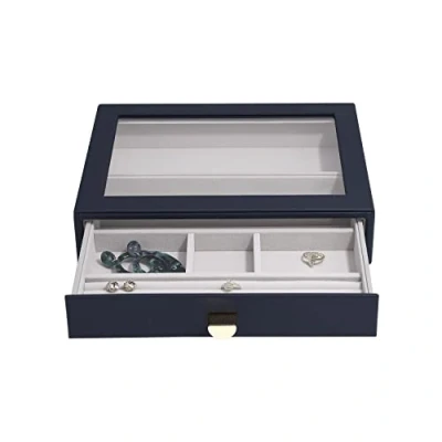 Image of Stackers Navy Pebble Classic Trinket Drawer Layer