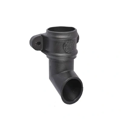 Image of Saint Gobain Classical Cast Iron Downpipe Shoe with Ears 100mm Black Pam Building Products