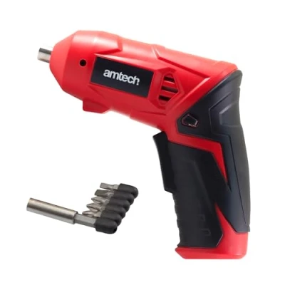 Image of Amtech V6600 Cordless Electric Screwdriver, LED Light, 1300 mAh Li ion Battery, Micro USB Charging Lead