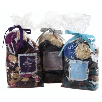 Image of Pot Pourri Fragrance Bags Linen, Vanilla Noir, Lavender Bergamot Set of 3