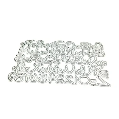 Image of MOONDAME Letter Number Metal Cutting Dies Stencil Scrapbooking Album Paper Card Mold