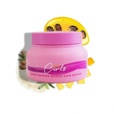 Image of Give Me Four Curls Moisturising Mango Hair Butter Curly Products, Leave In Conditioner for Hair, Cream Smooths Dry &amp; Frizzy Vegan Friendly, Paraben, Silicone, Sulphate Free